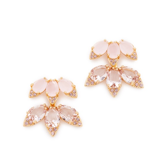 ♠️ Kate Spade Pink Blushing Blooms Ear Jackets - Picture 5 of 8